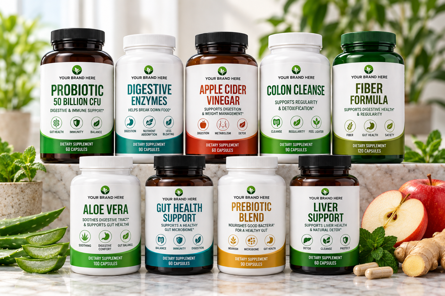 Digestive wellness supplement category collection