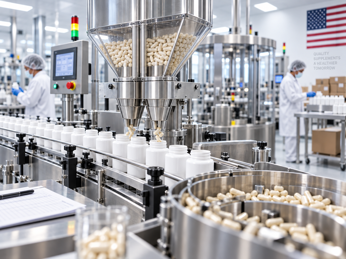 Supplement manufacturing equipment and production line